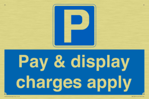 Pay & display charges apply